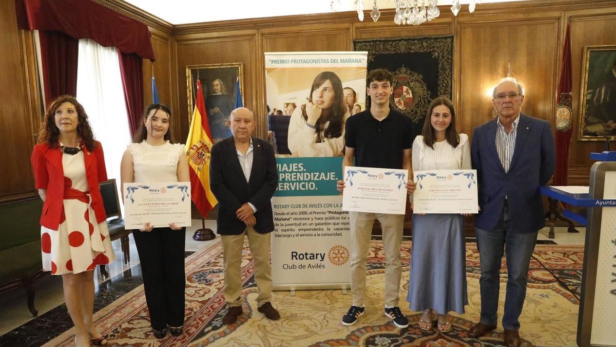 Recepción a los premiados "Protagonistas del mañana" de Rotary Club