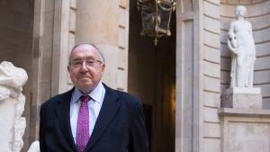 José Luis Bonet, en el patio de la Llotja de Mar de Barcelona.