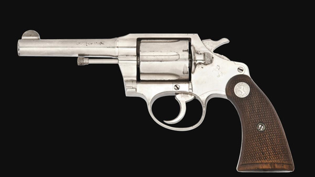 Imagen del revólver Colt.38 que perteneció a Al Capone.