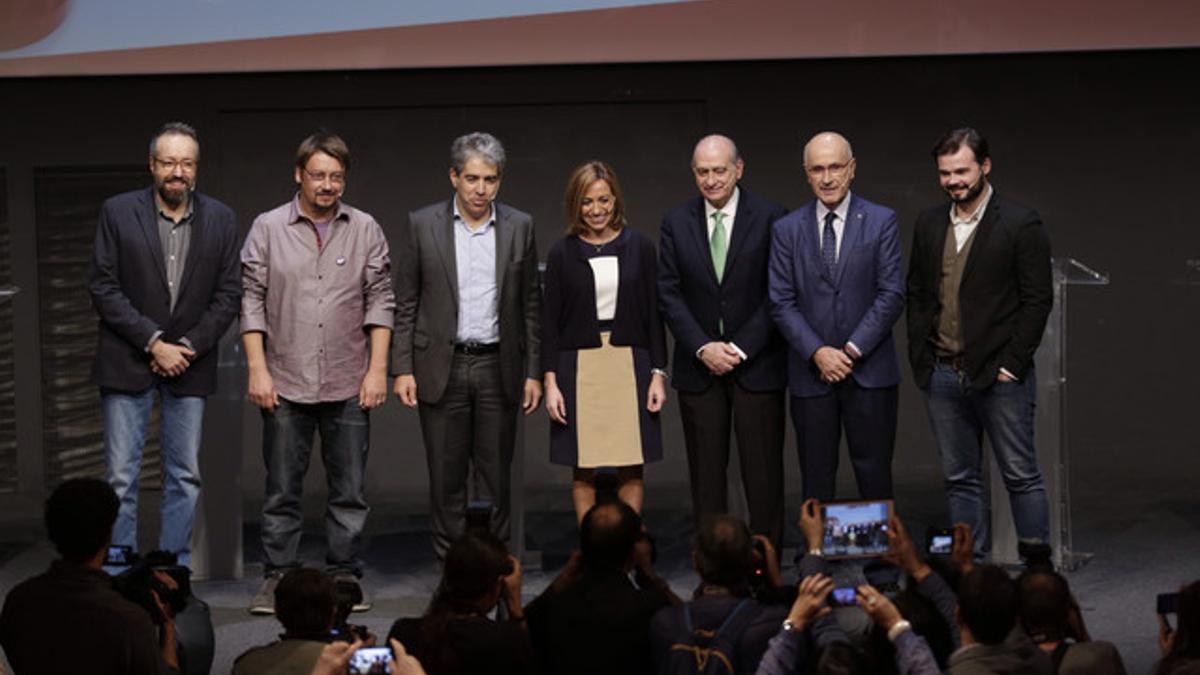 Los candidatos catalanes, en el debate de EL PERIÓDICO, en el CCCB.