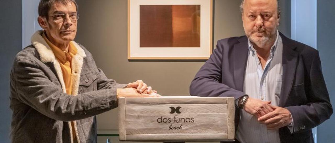 Los editores de «21veintiúnversos»,
Víctor Segrelles y Juan Pablo Zapater. pd