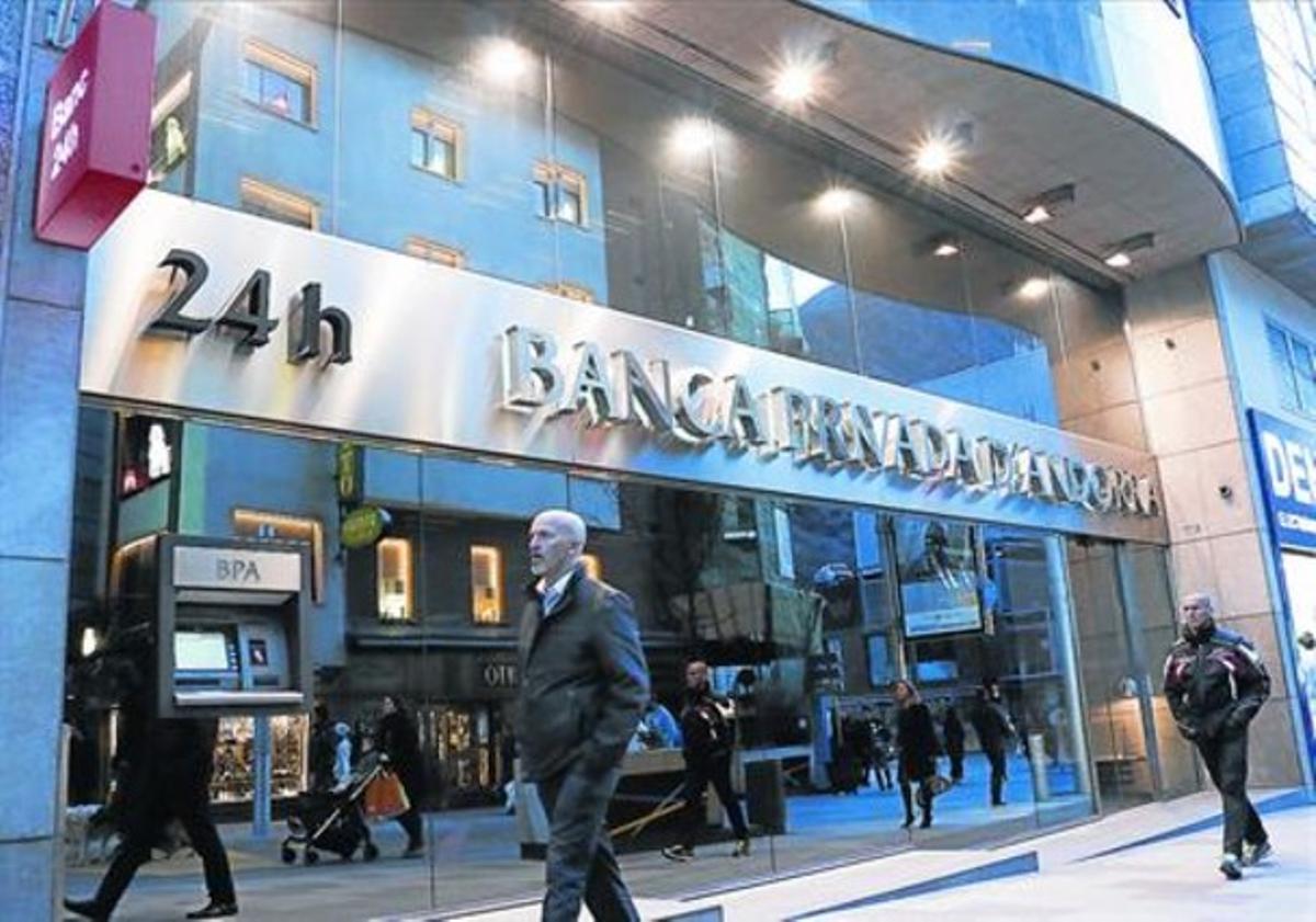 Oficina de BPA en Escaldes d'Engordany, ayer.