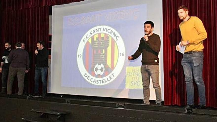 Un moment de la presentació del nou club, aquesta setmana a Cal Soler