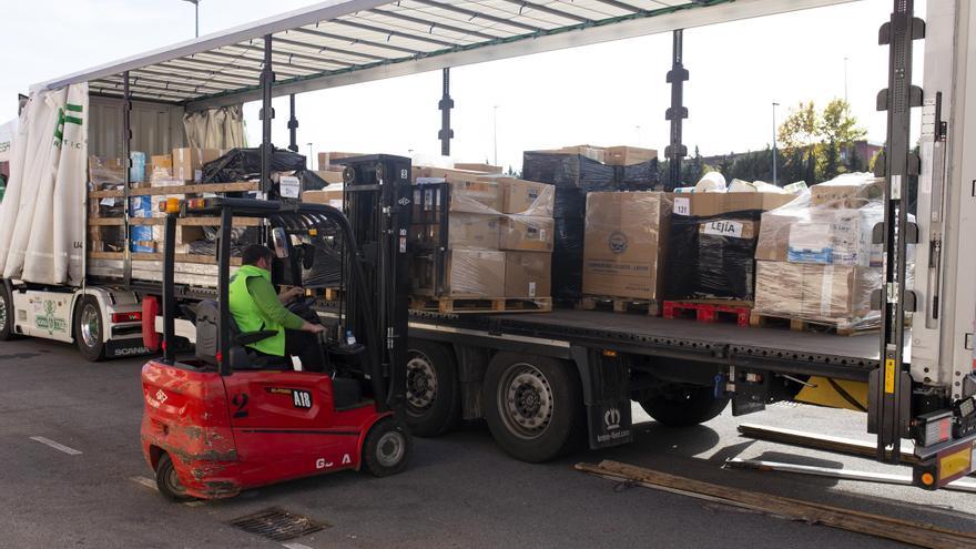 Las naves de CIFE de Cáceres siguieron recibiendo ayuda para Valencia hasta hace 15 días