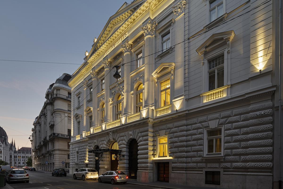 Fachada del hotel Áurea Ana Palace en Budapest