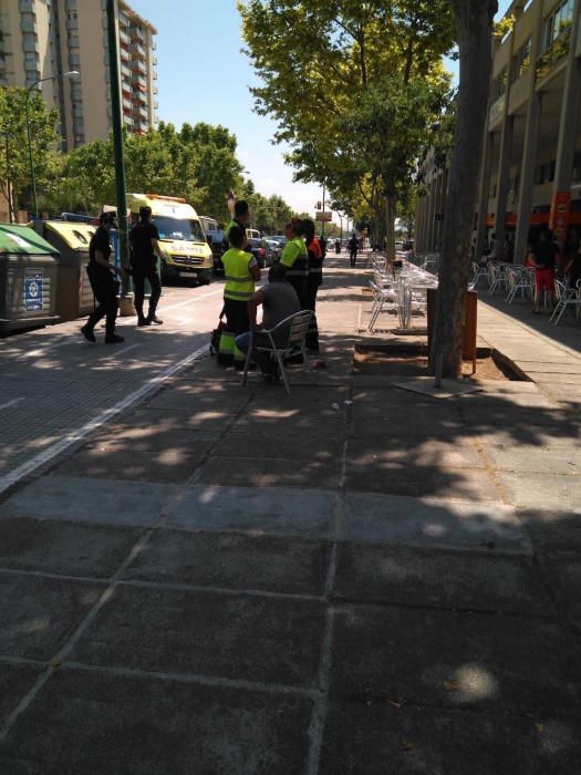 Dos heridos y dos detenidos en una batalla campal en Palma