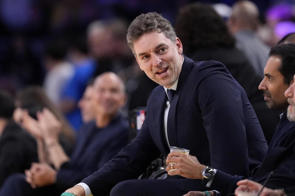 Pau Gasol siguió de cerca el desenlace de la temporada regular de la Euroliga