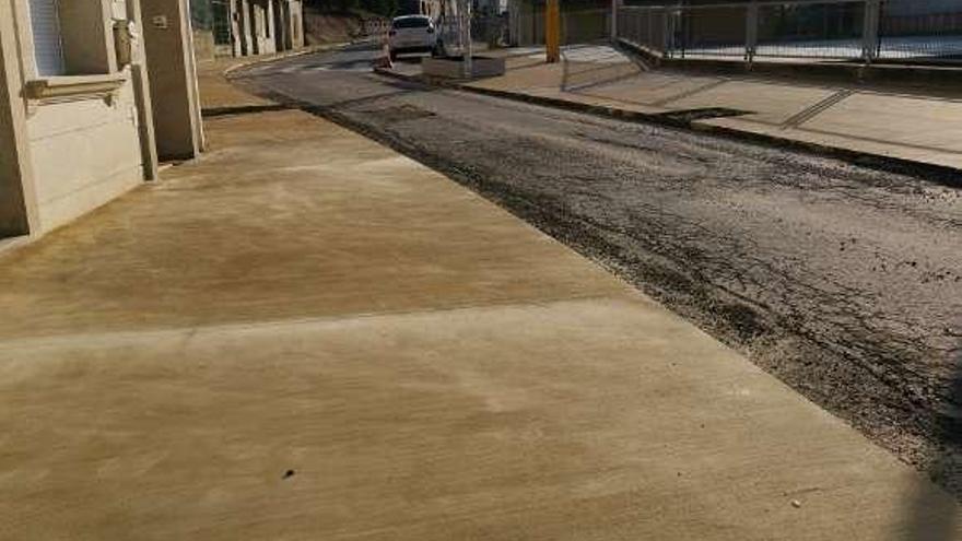 Obras en la Rúa A Pedra. // Santos Álvarez