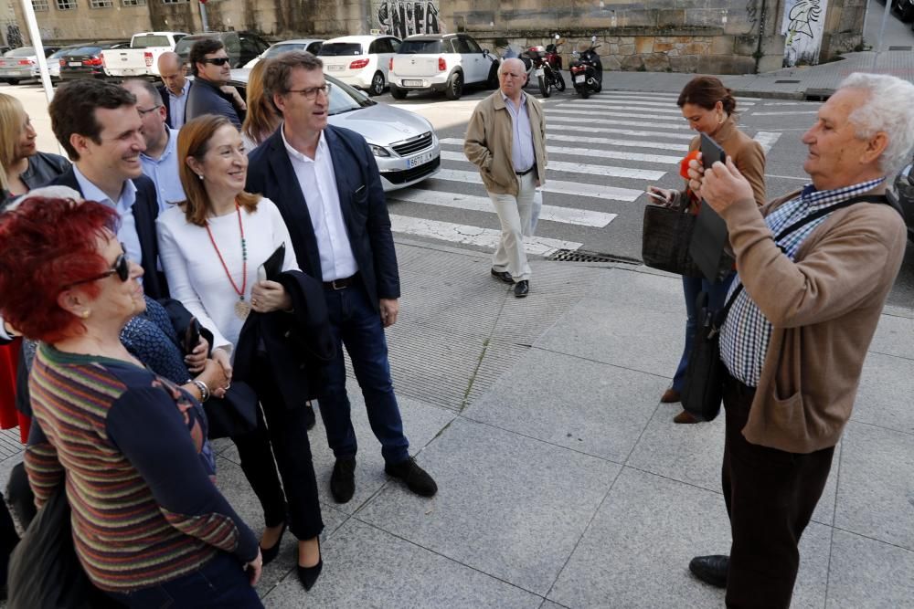 El presidente del Partido Popular lidera un acto en el Auditorio Mar de Vigo en el que estuvo arropado por Alberto Núñez Feijóo, Alfonso Rueda, Ana Pastor o Elena Muñoz.