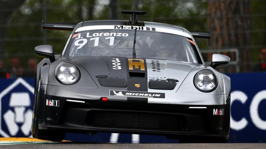 Jorge Lorenzo sobrevive  en su estreno en la Porsche Supercup
