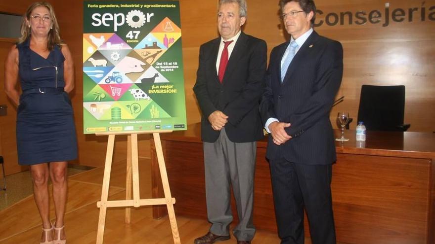 La edición de la SEPOR 2014 fue presentada ayer en Murcia por el consejero y el alcalde.