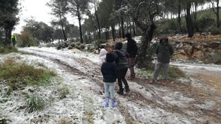 La nieve vuelve a Ibiza: los primeros copos de la borrasca Juliette
