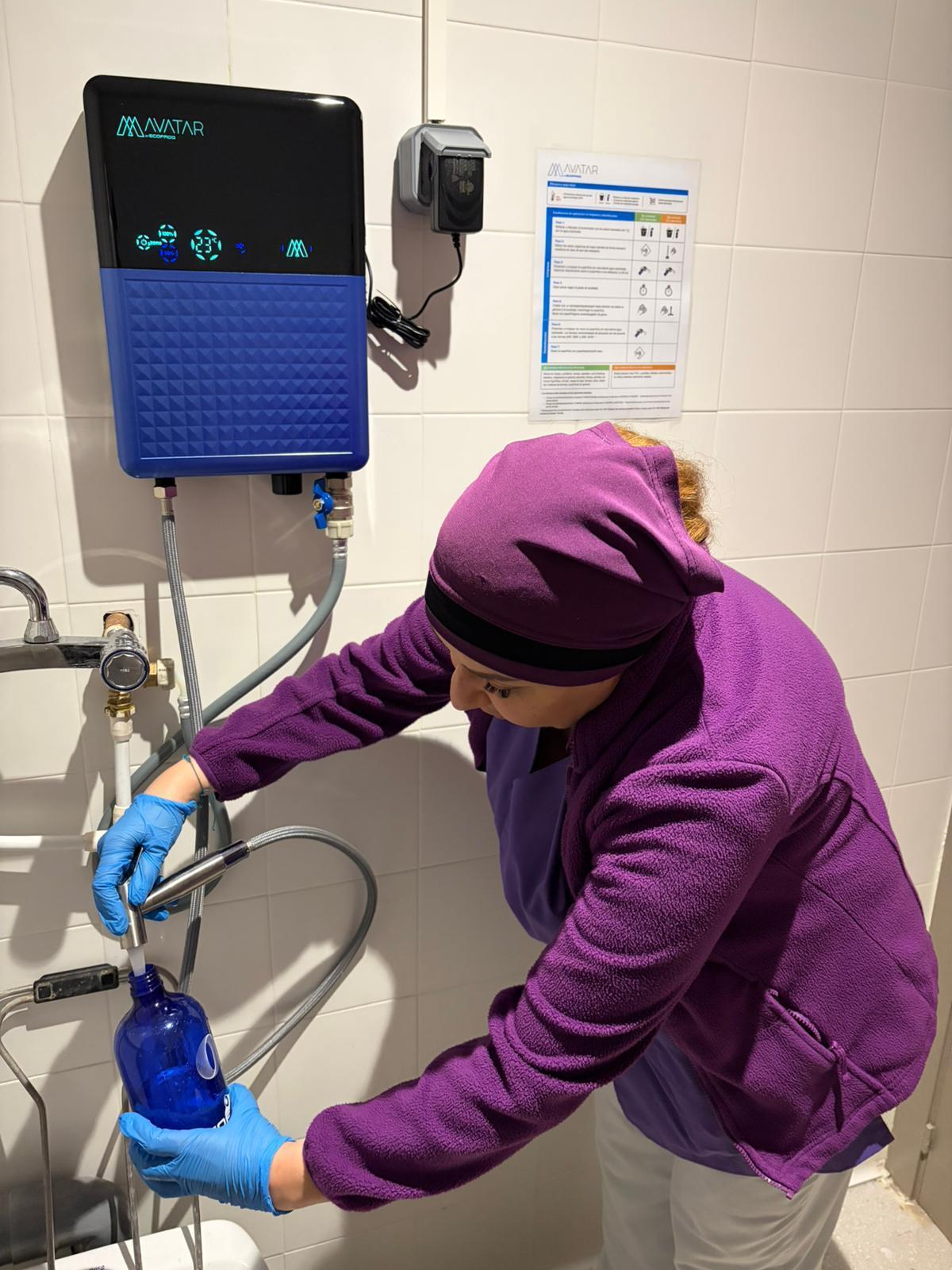 Preparant l'aigua ozonitzada