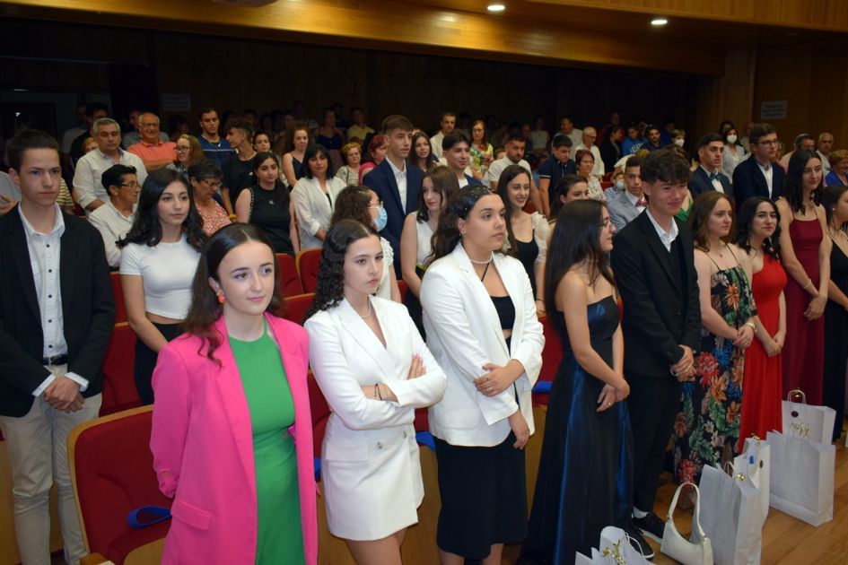 Un momento de la fiesta de graduación del IES de Valga.