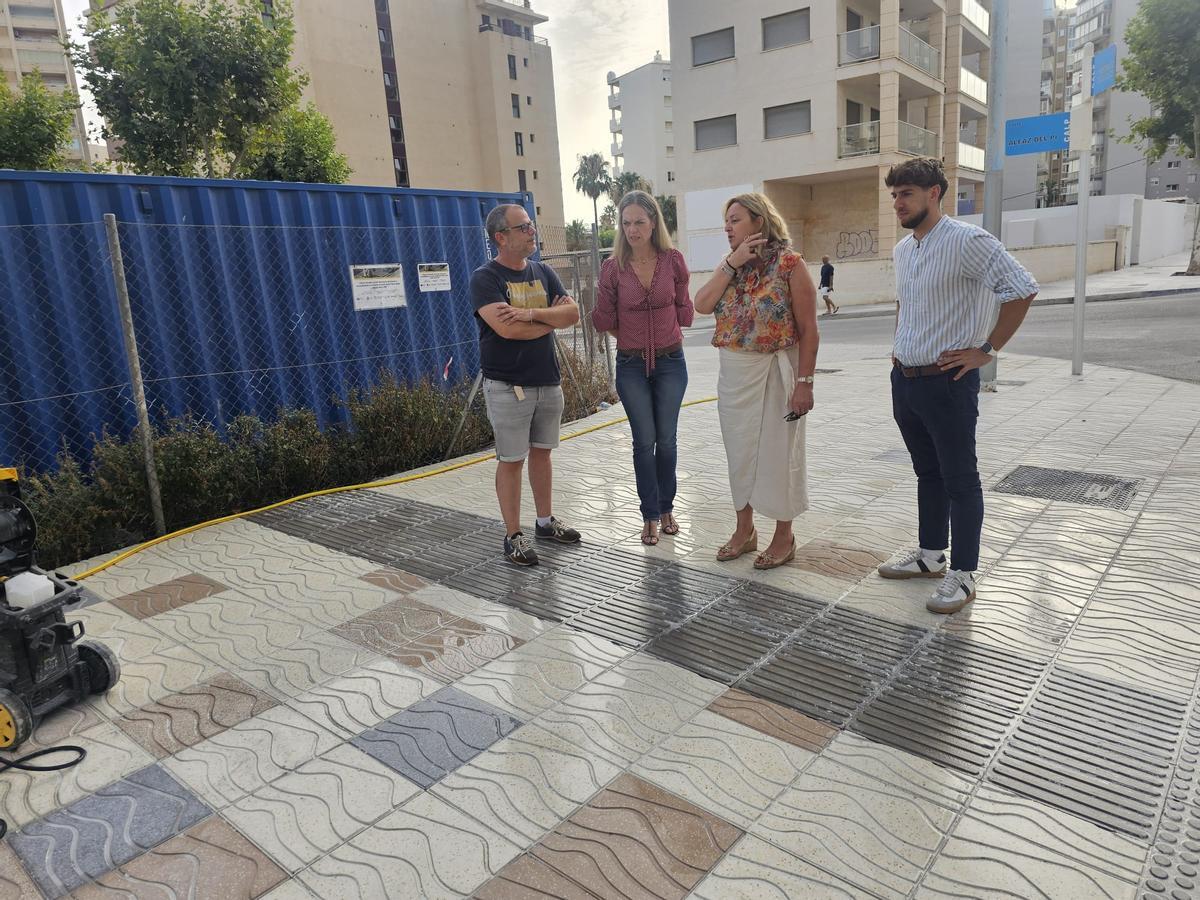 La visita a las renovadas aceras