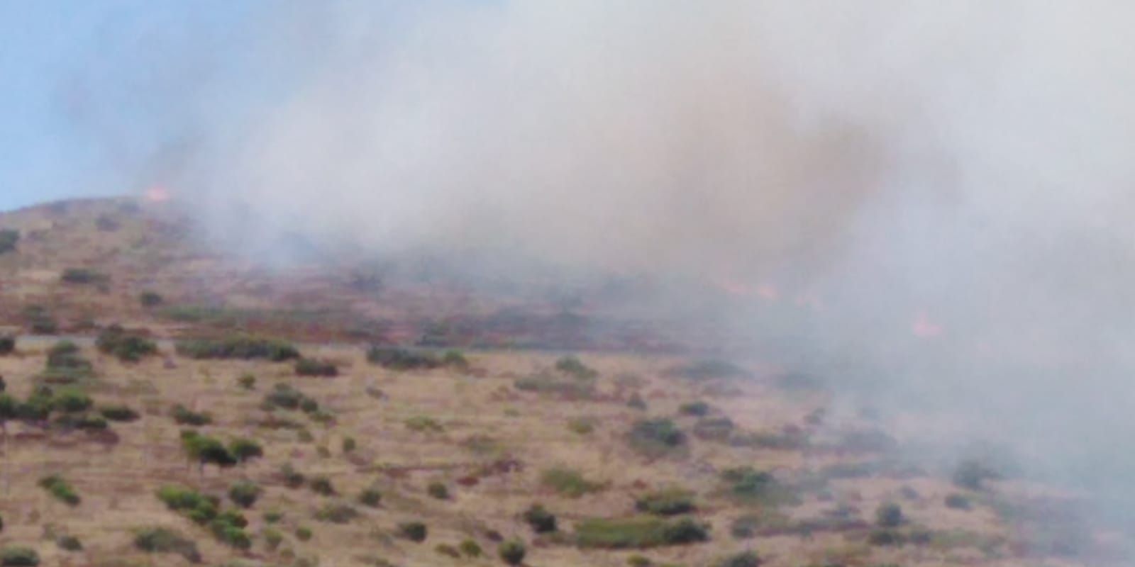 Incendi a Portbou