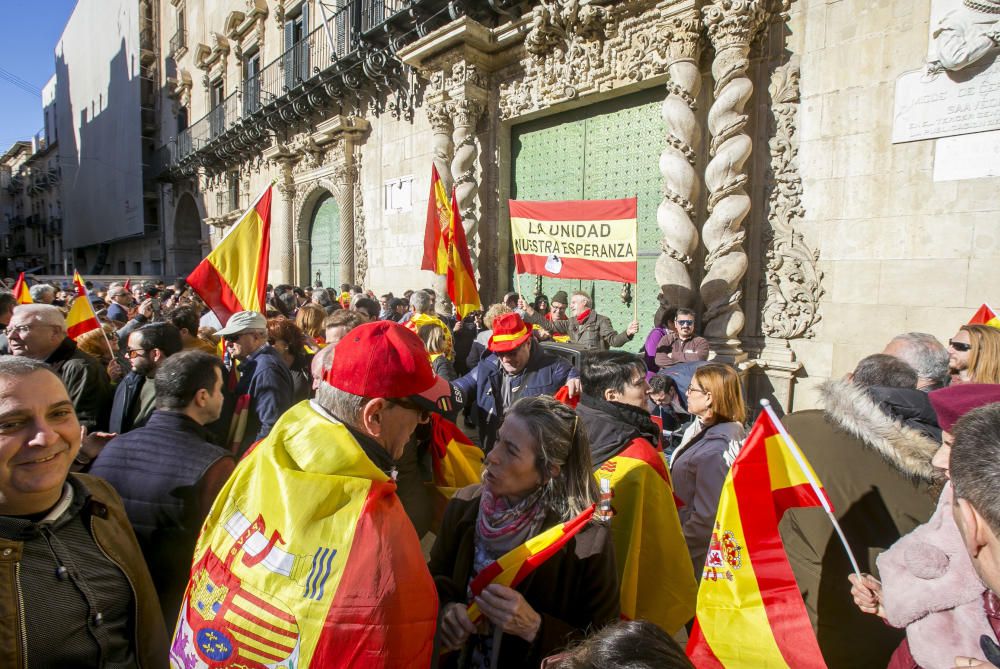 Manifestación en Alicante contra el gobierno de Pedro Sánchez