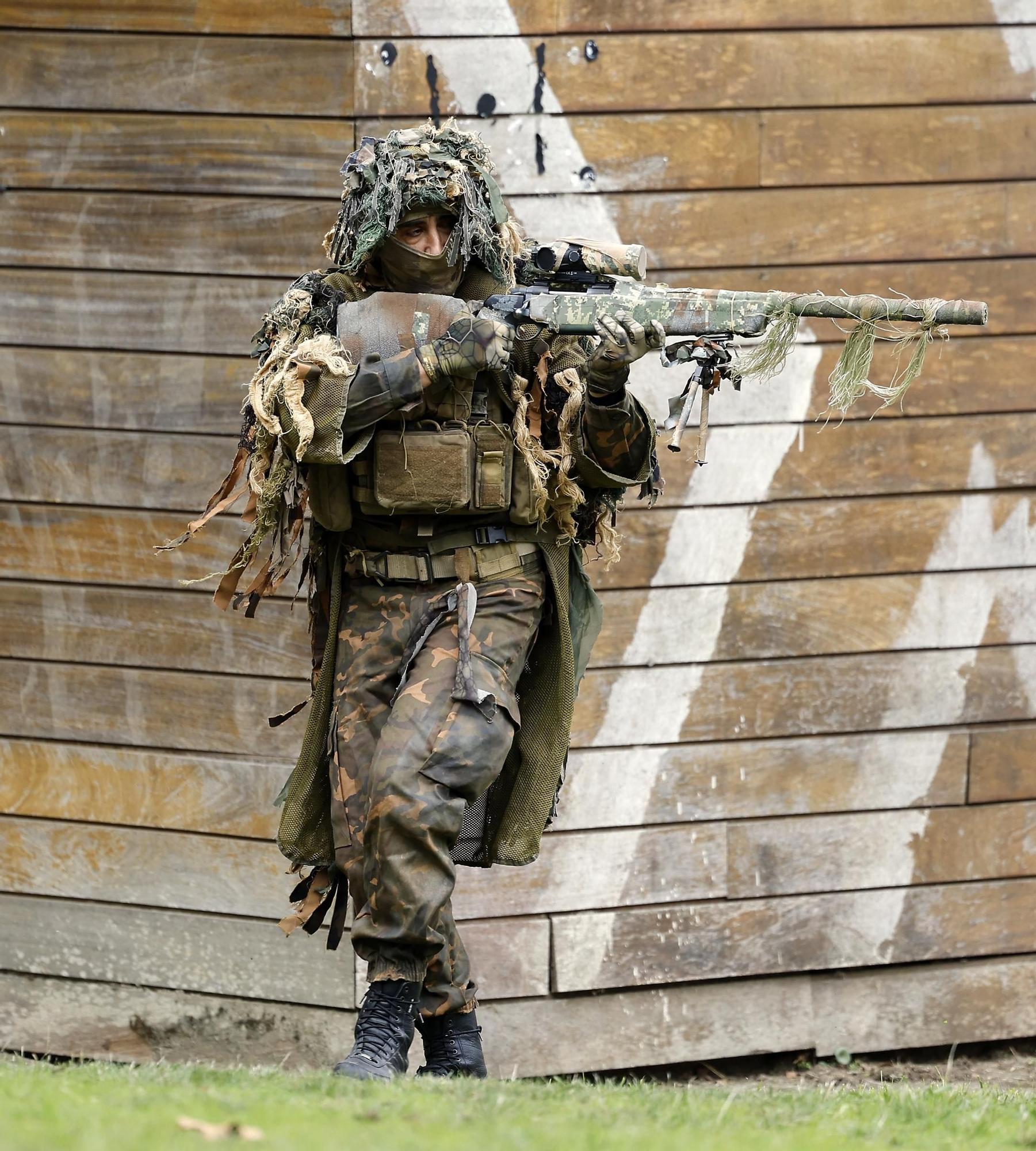 Exhibición de la Policía Nacional en el auditorio de Castrelos en Vigo