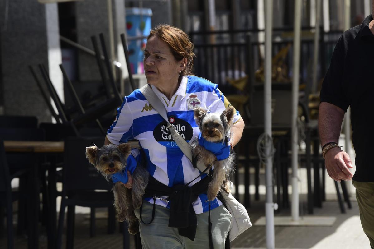 A Coruña respira deportivismo en la previa del Valladolid-Deportivo