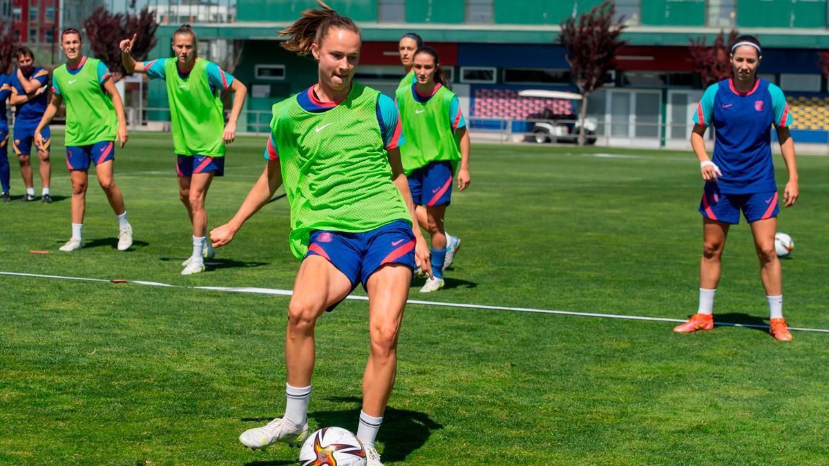 Última sesión antes del partido de Copa de la Reina ante el Sevilla