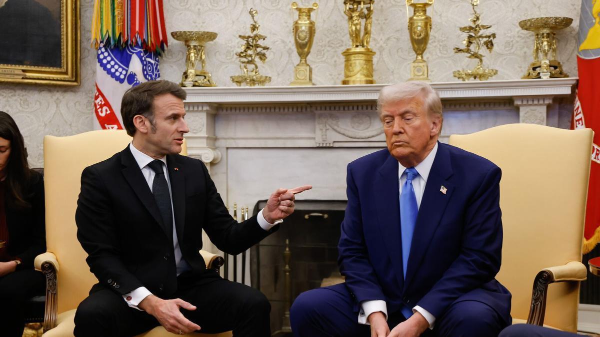 Trump se burla de Macron y afirma que su esposa lo trata mal