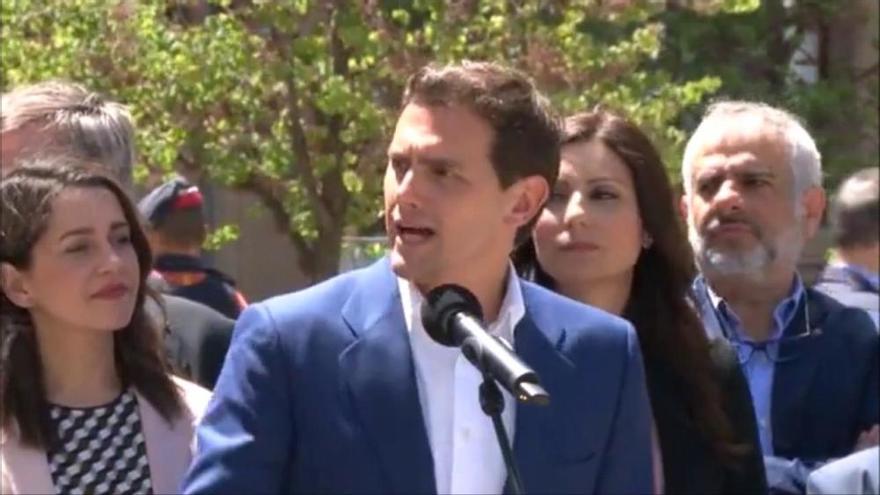 Albert Rivera explica que s'han reunit a Manresa amb guàrdies civils