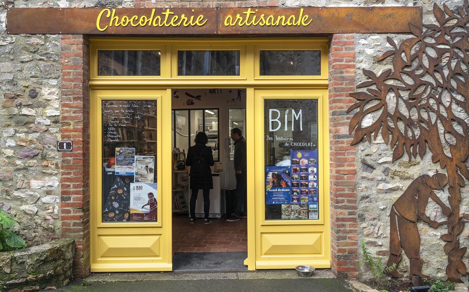 Chocolatería artesanal BIM en Sainte-Suzanne.