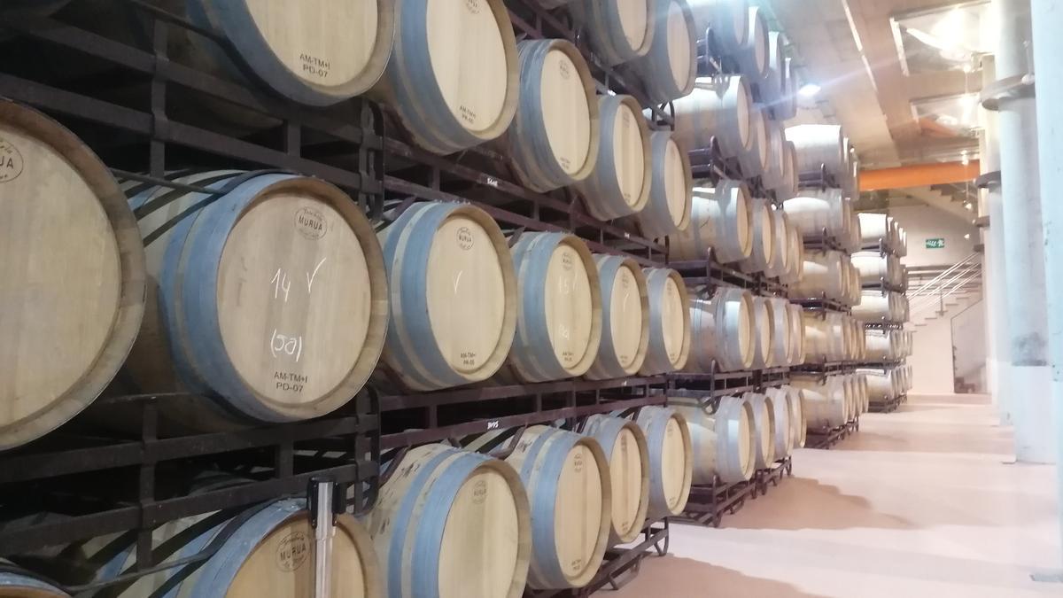 Nave de crianza de vinos de una bodega inscrita en la Denominación de Origen Toro