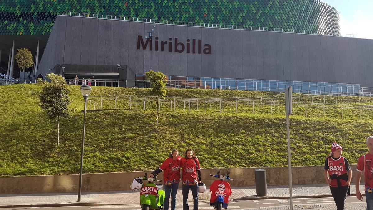 Pere Camprubí i Dani Díaz en una imatge ja a l&#039;estadi, a Bilbao