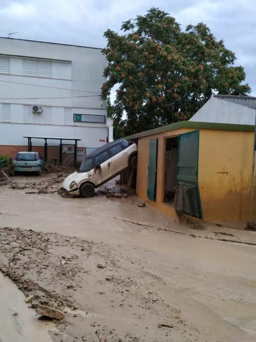 La lluvia ha causado importantes daños en la comarca de Antequera.