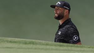 Jon Rahm, durante la segunda ronda del Masters de Augusta.