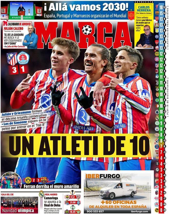 Las portadas de los periódicos deportivos de hoy, jueves 12 de diciembre