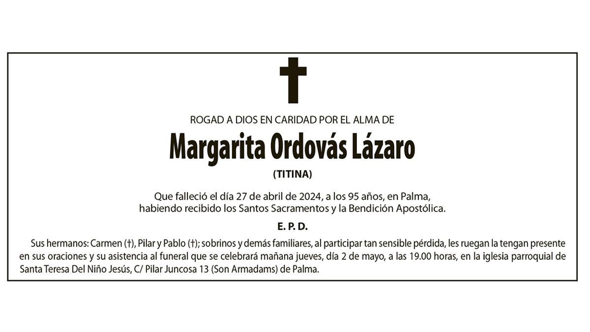 Margarita Ordovás Lázaro
