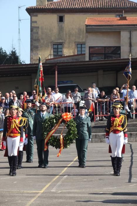 Actos del Día de la Hispanidad en la comandancia de la Guardia Civil de Gijón