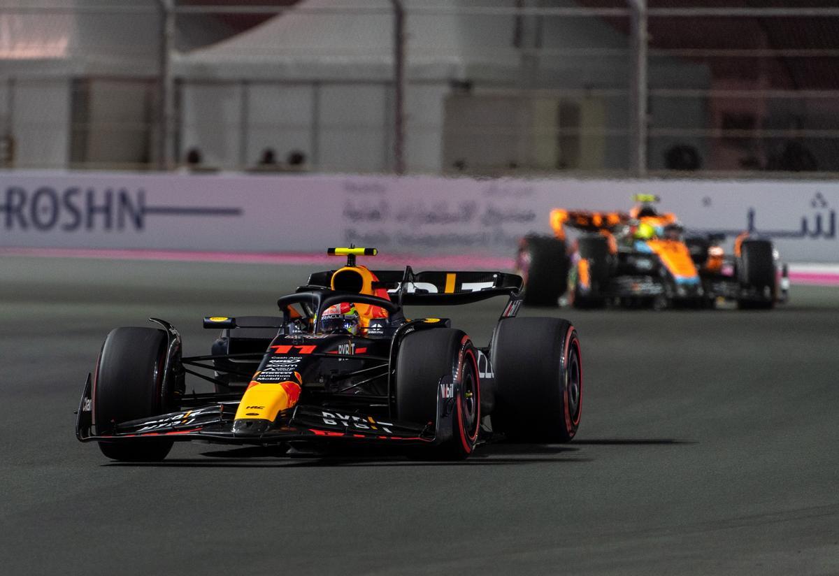 Sergio Pérez, en el circuito de Jeddah.