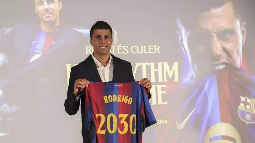 Rodri firma por el Barça: "Era mi primera opción"