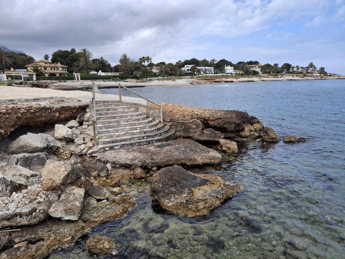 La escalinata de la Punta Negra