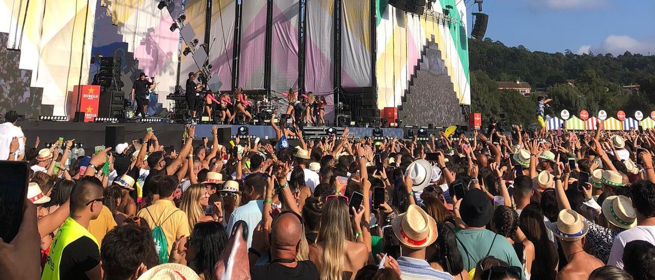 Una de las actuaciones del festival que se celebró en Nigrán.