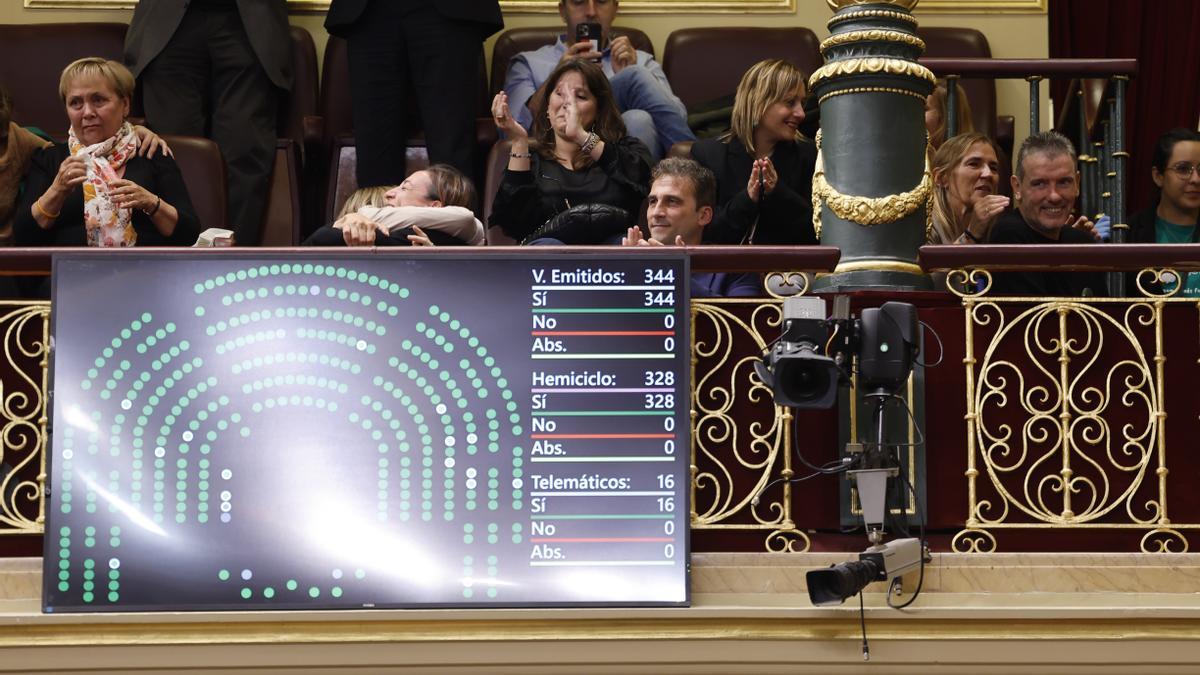 El Congreso aprueba por unanimidad la ley ELA