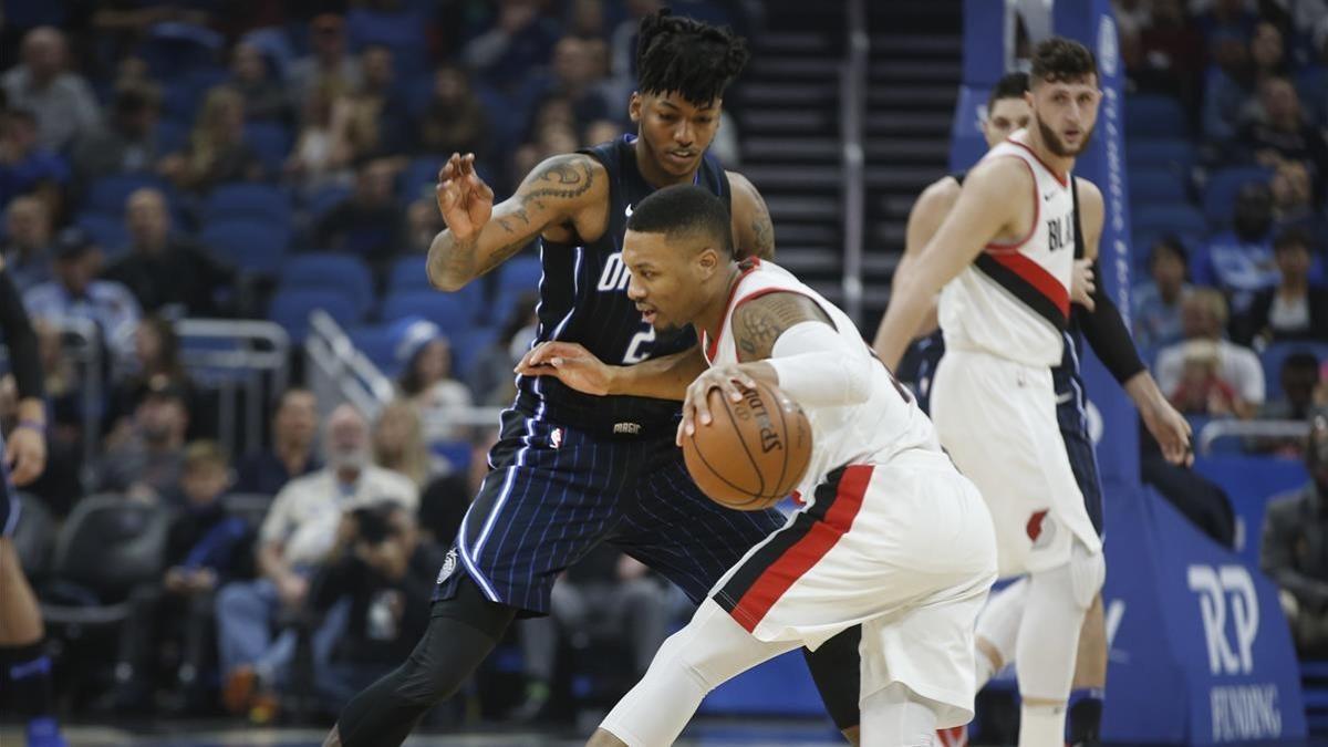 Damian Lillard durante el último partido