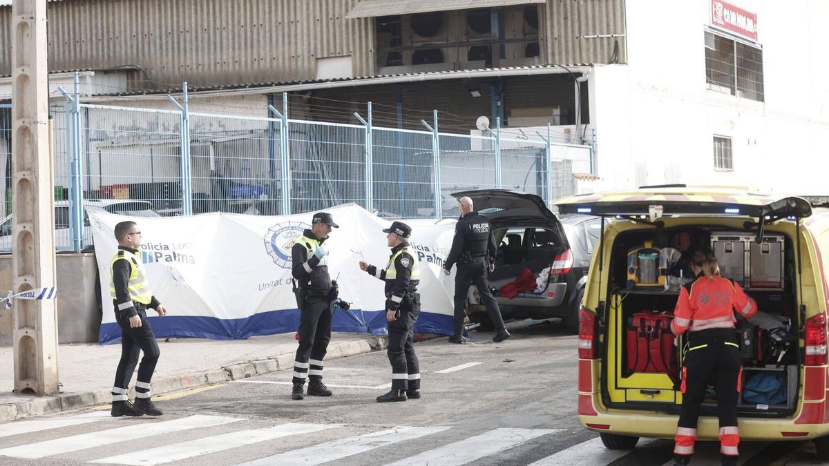 Accidente mortal en la calle Bailén frente a Ca na Paulina