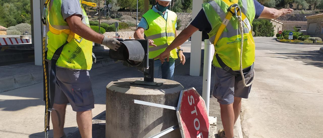 El Consell desmantela la estación de peaje del túnel de Sóller