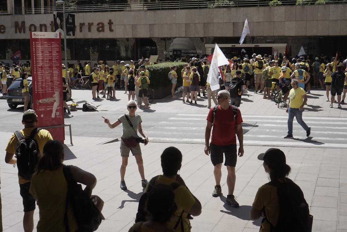 La protesta de professors es trasllada aquest divendres a Monserrat