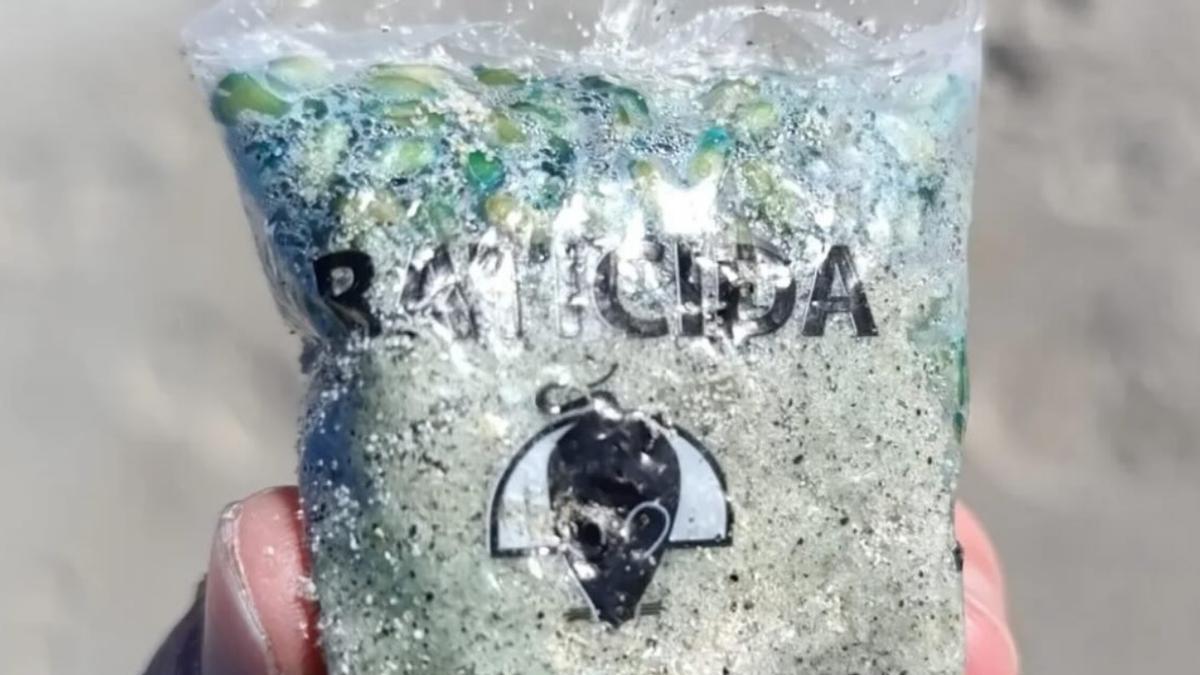 Imagen de la bolsa de raticida compartida en redes sociales.