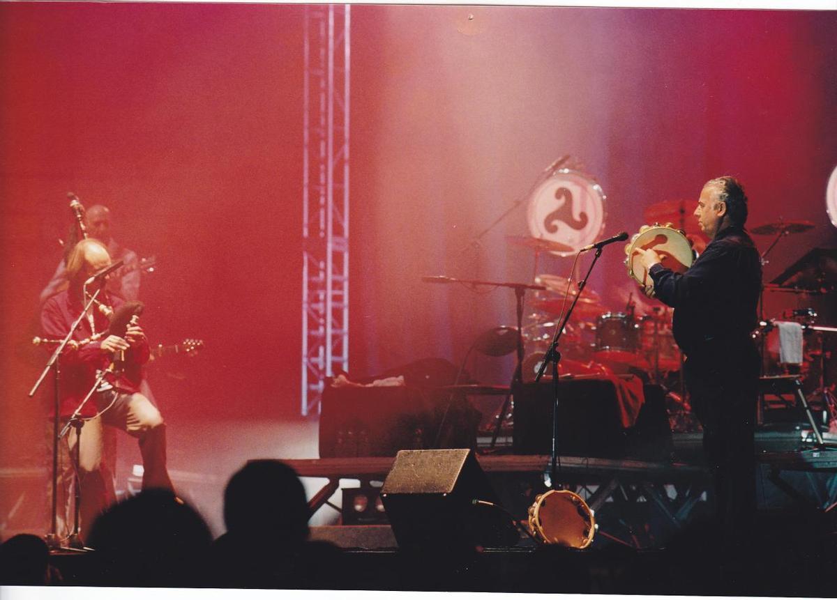 En 2013, durante un concierto con Carlos Núñez