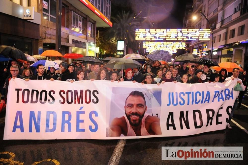 Protesta por la agresión a Andrés Martínez