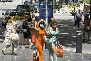 Turistas en el centro de Barcelona