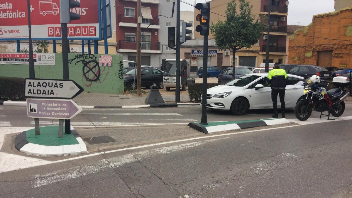 Uno de los controles policiales.