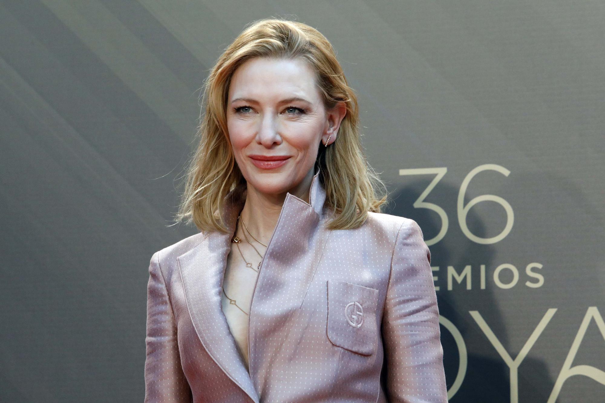 La actriz australiana Cate Blanchett, premio internacional de los Goya, en el Palau de les Arts