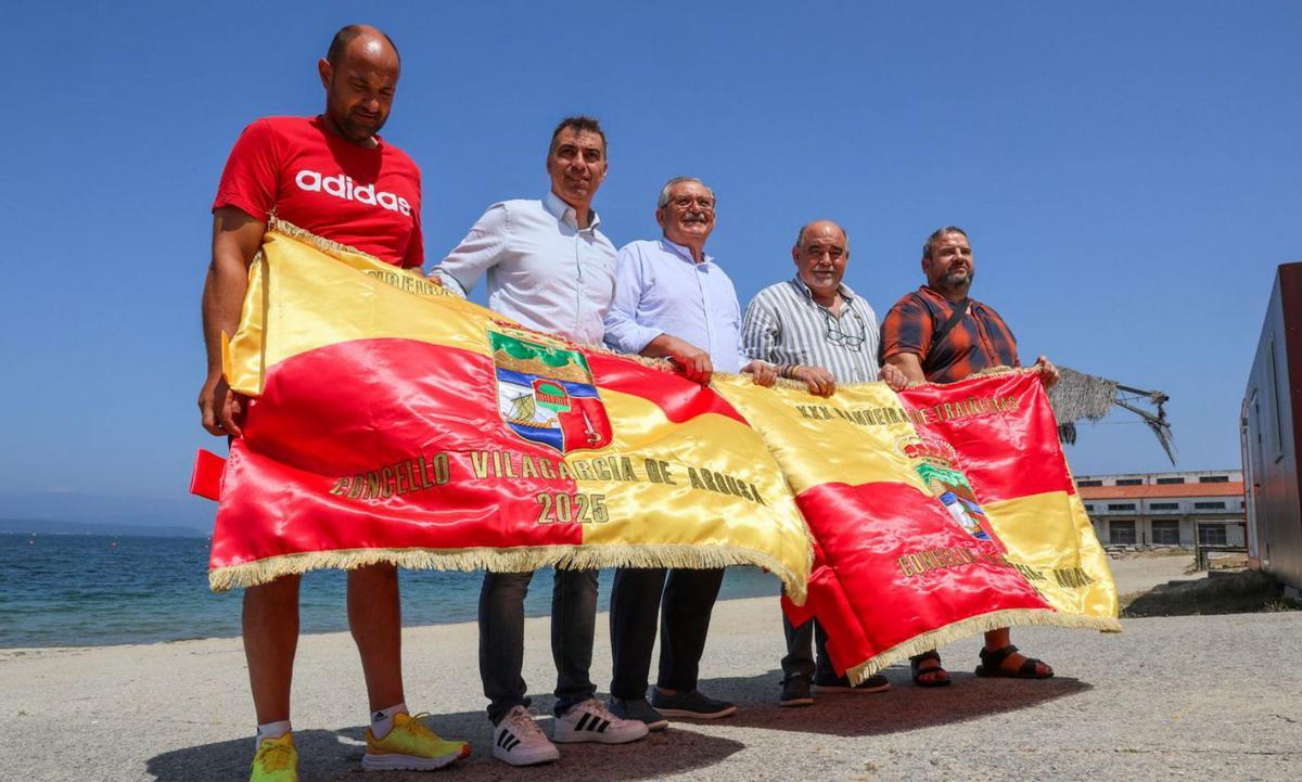 Presentación de la XXX Bandeira que se disputará en Vilaxoán esta tarde.